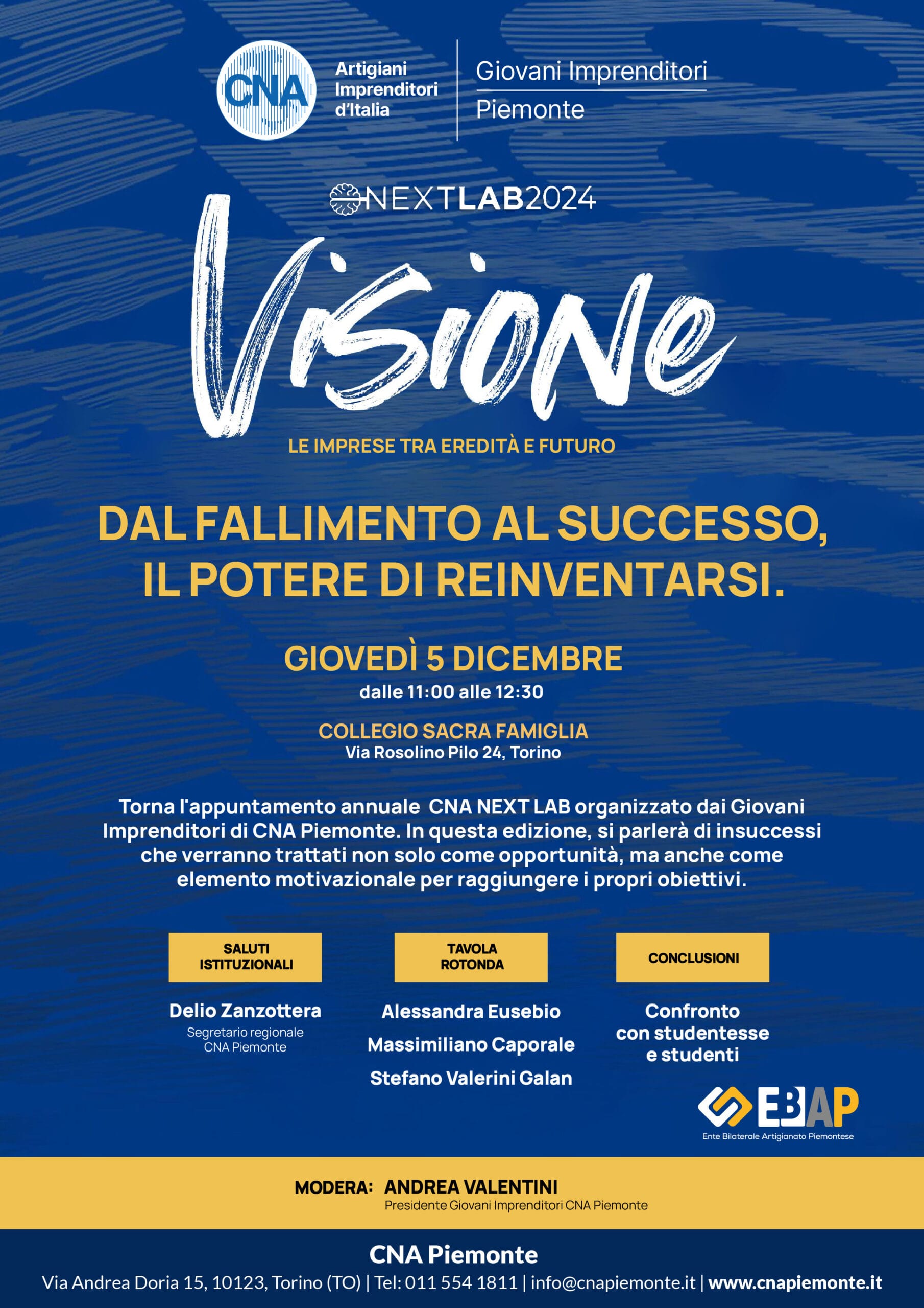 PIEMONTE ECONOMY - CNA Next Lab 2024: il potere di reinventarsi